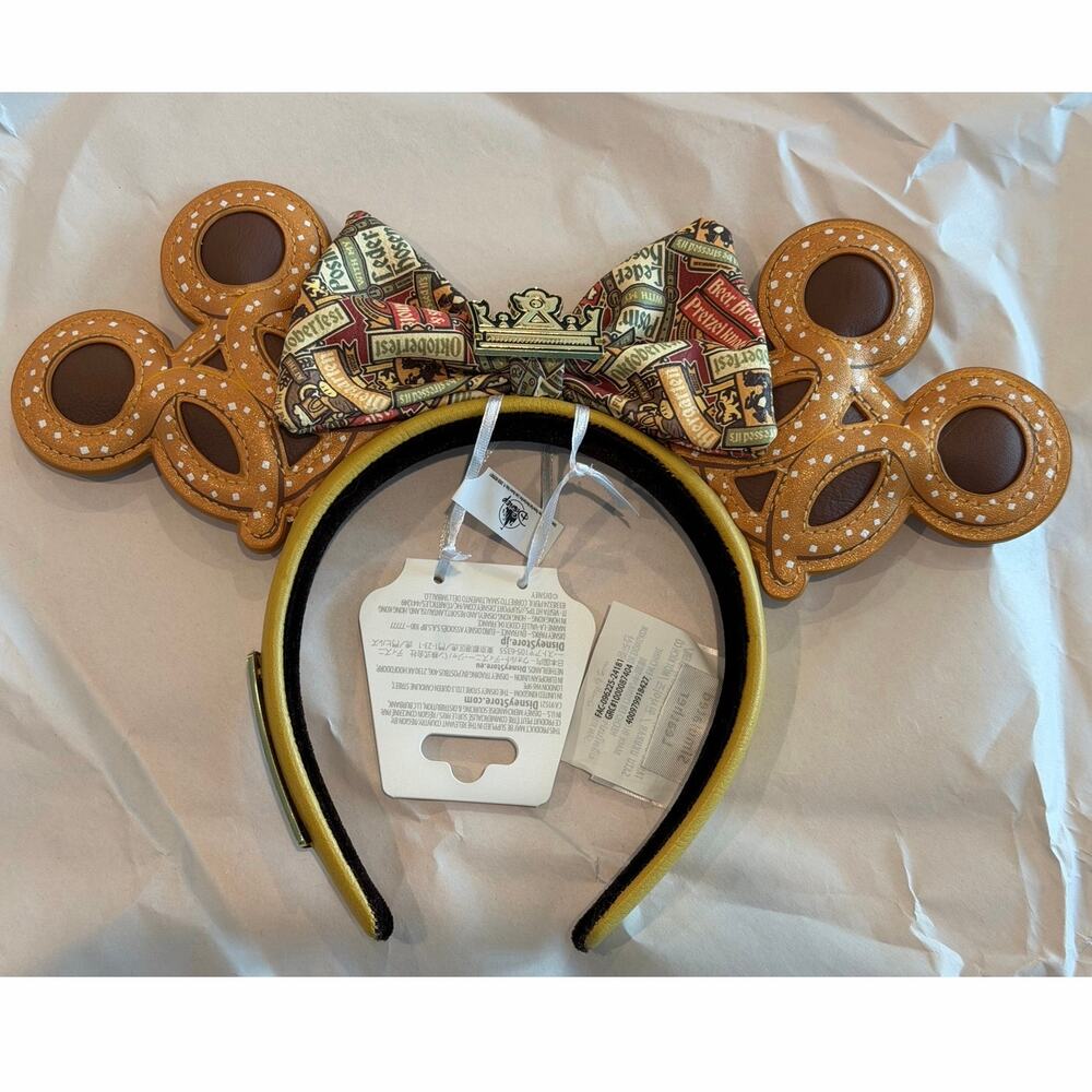 Disney Loungefly 2025 EPCOT Germany Pretzel Oktoberfest Ears Headband NWT